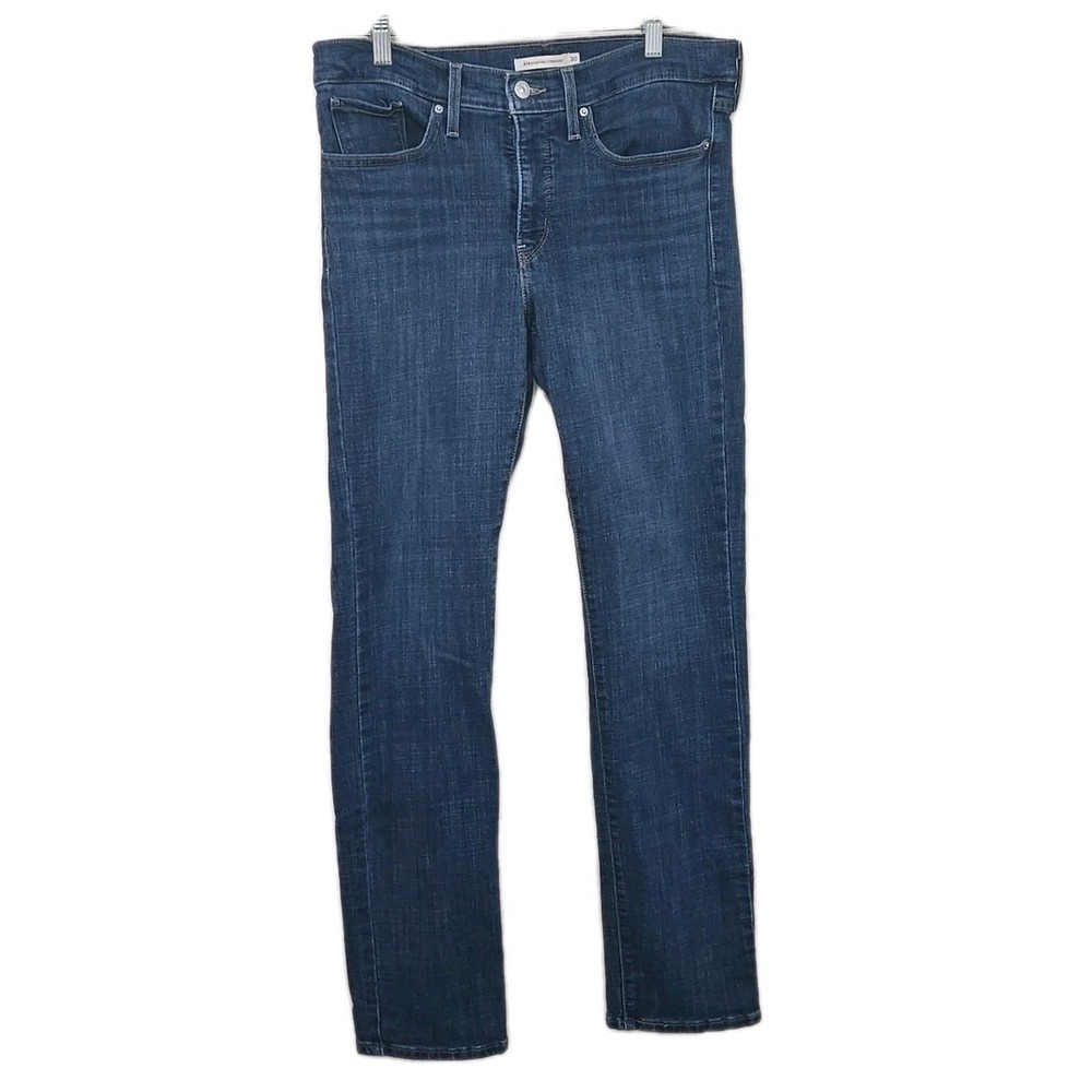 Levi's 314 30x32 Shaping Slim Jeans Women Blue Mid Rise Stretch Denim Pants